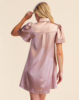 Shimmer Button Down Holiday Dress