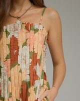 Olive Multiflower Dress