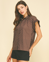 Geometric Diamond Print Shirt