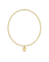 eNewton Egirl Classic Gold 2mm Bracelet- Love Plush Small Charm