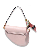Mini Saddle Purse With Scarf