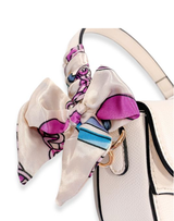 Mini Saddle Purse With Scarf