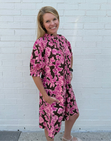 Rose Pintuck Dress