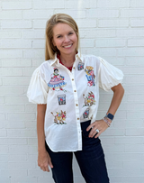 Flamenco Detail Blouse