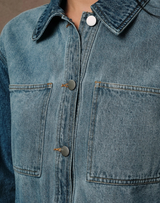 Edie Peplum Denim Jacket