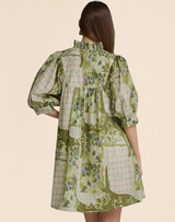 Quarter Sleeve Olive Dress