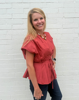Brandi Pleat Top