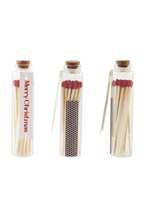 Match Holder With Tag Glass Bottle