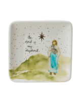 Square Stoneware Saying Dish