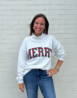 Plaid Merry Sweatshirt