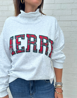 Plaid Merry Sweatshirt