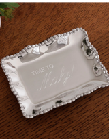 Beatriz Ball Organic Pearl Rectangular Tray-"Time to Mahj"
