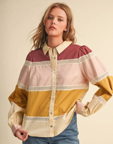 Quilted Lace Blouse