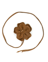 Tan Flower Belt