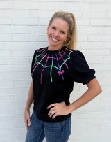 Spiderweb Glitter Top