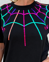 Spiderweb Glitter Top