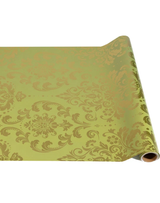 Light Green Damask Table Runner