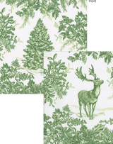 Christmas Tree Toile Cocktail Napkins