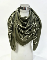 Bandana Print Woolen Scarf