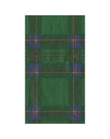 Royal Plaid Green Guest Towels