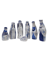 Blue Floral Pattern Ceramic Nativity