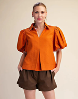 Claire Top- Rust