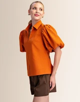 Claire Top- Rust