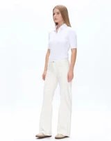 Katia Mid Rise Wide Leg Jean