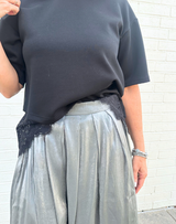 Caroline Pleated Shimmer Skirt