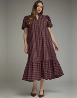 Estelle Plaid Dress- Extended Sizes