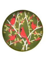 Cardinal Round Lacquer Serving Tray