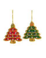 4" Beaded Tree Ornament