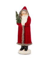 17" Red Velvet Santa