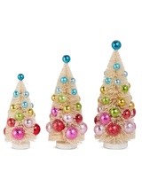 Decorated Bottle Brush Tree