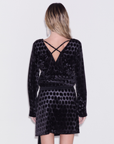 Fosi Velvet Polka Dot Top