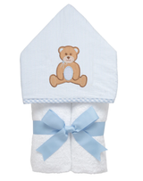 3 Marthas Teddy Bear Everykid Towel-Blue