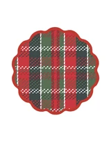 Beatriz Ball Nutcracker and Plaid Reversible Placemats
