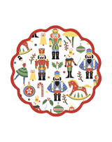 Beatriz Ball Nutcracker and Plaid Reversible Placemats