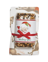 Santa Winking Mulling & Towel Set