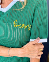 Baylor Collared Pointelle Sweater
