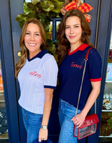 Texans Collared Pointelle Sweater