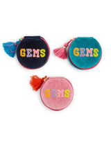 Round Velvet Box in Assorted Colors