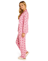 Pink Monkey Print Pajamas