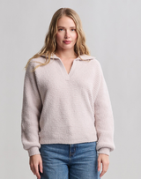 Barefoot Dreams Stone Cozychic Dolman Sleeve Pullover