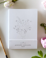 Bouquets Paintable Notecards