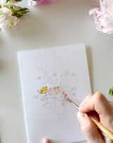 Bouquets Paintable Notecards
