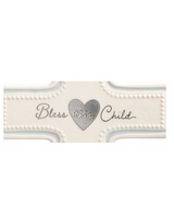 Blue Bless This Child Wall Cross