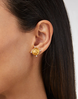 Julie Vos Bee Cameo Stud Earrings