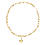 eNewton Signature Cross Charm Bead Bracelet