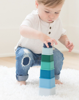 Cool Blue Happy Stacks